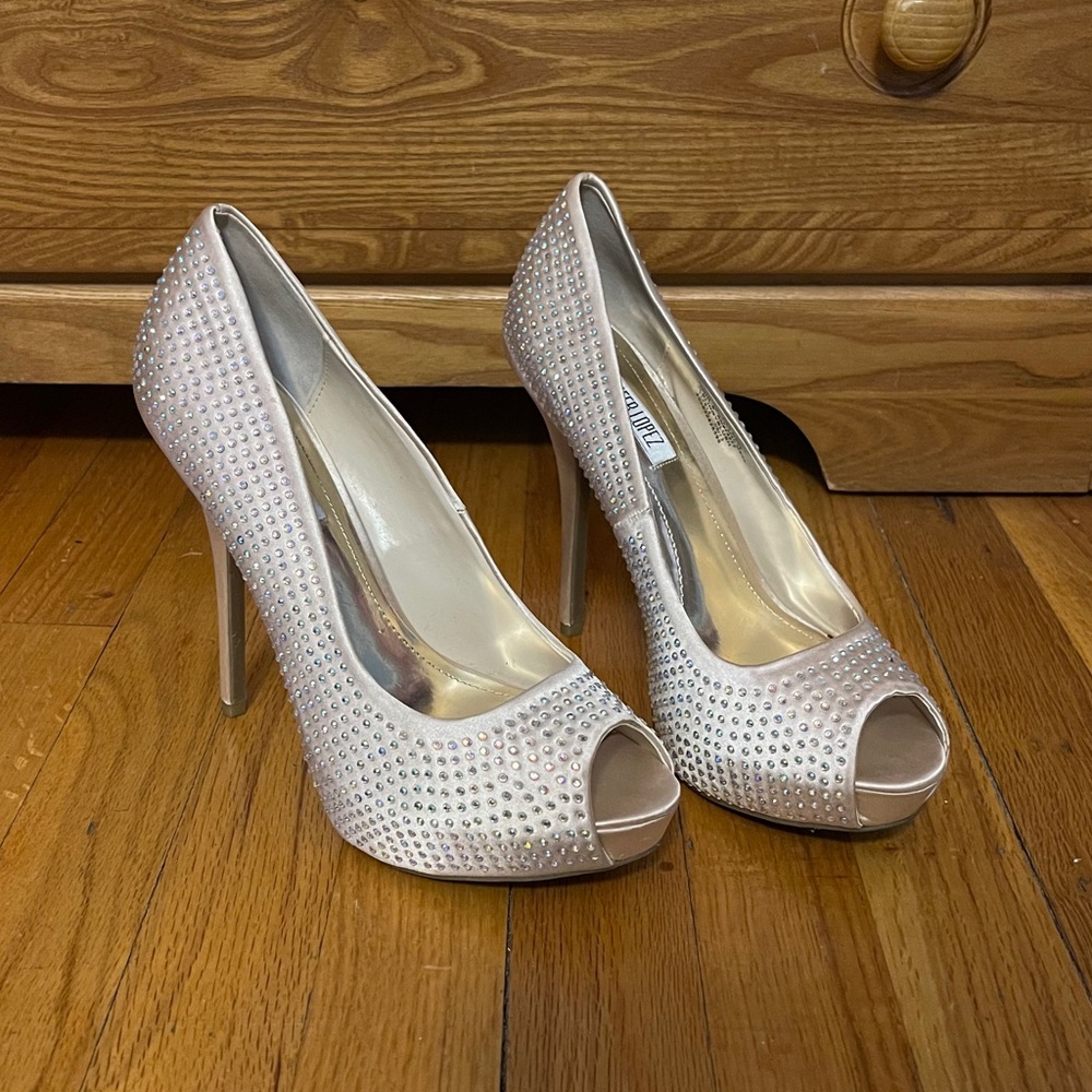 Jennifer Lopez Rhinestone Heels